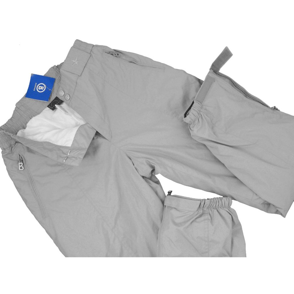 NEW $650 BOGNER WOMENS SKI PANTS! GRAY  8 LONG (27.5 X 30.5)  Bogner "B" Zippers